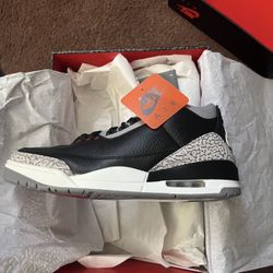 Air Jordan 3 Black Cement Size 12