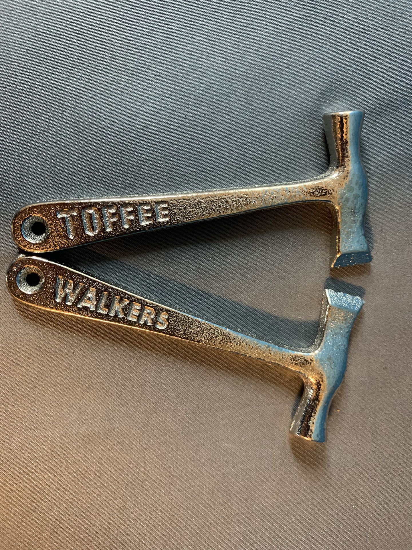 Vintage Walkers Steel Toffee Hammers Set Of Two