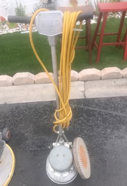 Floor machine cleaning