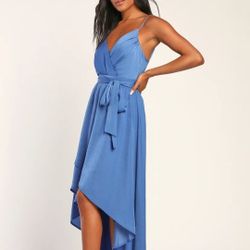 Lulus blue dress Size S 