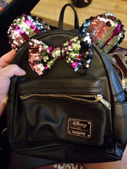Blue minnie loungefly bag