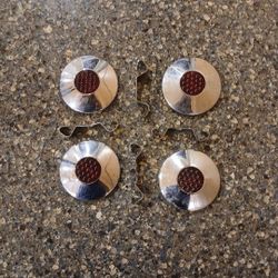 Schwinn Phantom Bicycle Red Reflector Chrome Hubcaps For Sale 