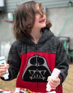 Disney Star Wars Boys Lined Full Zip Jacket, 3T