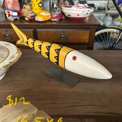 Wooden Fish Art Sculpture