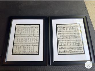 Hymnal picture frames