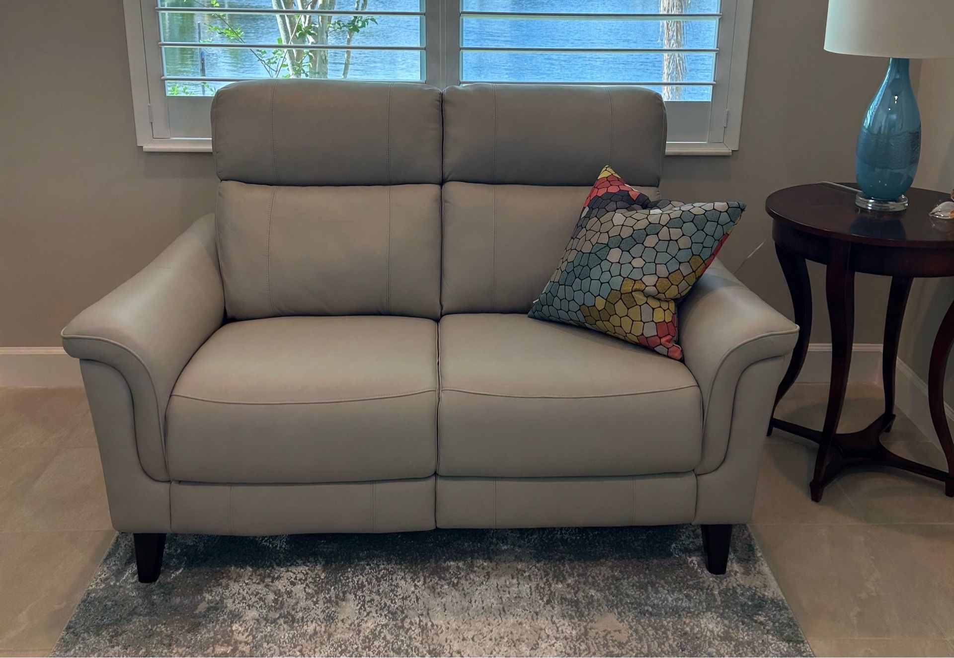 Leather Loveseat