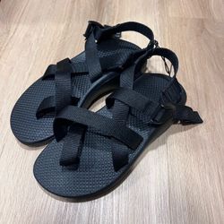 Chaco Z / Cloud 2 Black Adjustable Strap Cushioned Women's Sandals sz 7