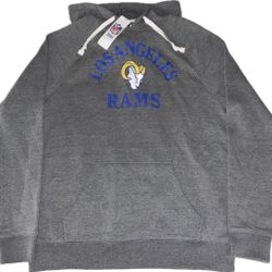 Los Angeles Rams Gray Pullover Hoodie Sweatshirt Men’s Large & XL New