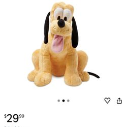 Disney Store Official Pluto Medium Soft Toy for Kids