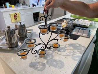 Small Orange Candle Decoration