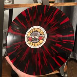Guns N' Roses Greatest Hits 2024 RE Red/Black Splatter Vinyl Limited Edition EX