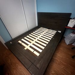 Full Size Bed Frame Pure Wood (disassembled)