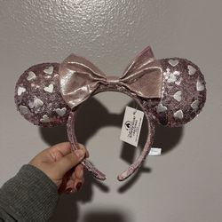Pink Valentine Disney Ears