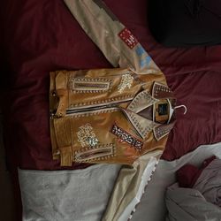 Majestik Graffiti Jacket - Men | Color: Brown | Size: XL