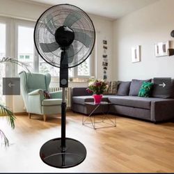 Black Standing Fan 