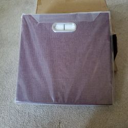 2 Brown Cube Storage Containers 1ft New 