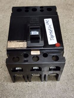 SYLVANIA-CHALLENGER TYPE SEH 3-POLE CIRCUIT BREAKERS  30AMP AND 40AMP 240-480 VOLTS