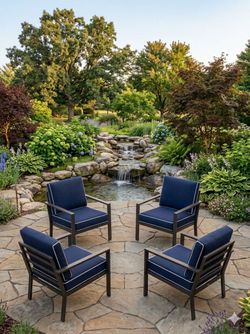 Aluminum patio chairs aluminum patio set oversized patio chairs deep seating cushions