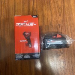 New  M18 Fuel Surge 2 Impact Driver (2761-20) & M18 Redlithium High Output XC 6.0 Ah Battery (48-11-1865)