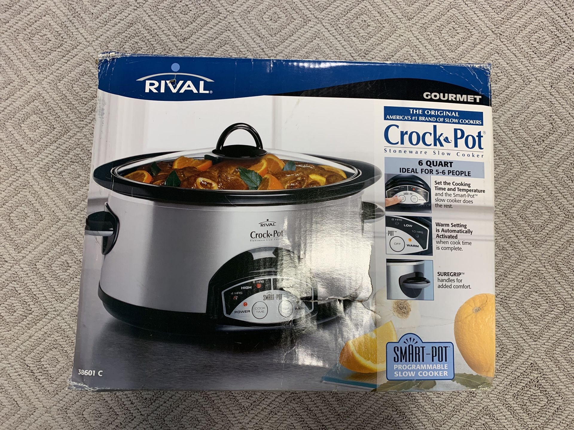 Rival Stainless Steel Crock Pot 6 qt