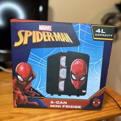 Marvel Spider-Man 6-Can Mini Fridge – New, Compact & Portable – Pickup Today