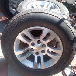 Chevy 18" Rim And Tires 265/65R18