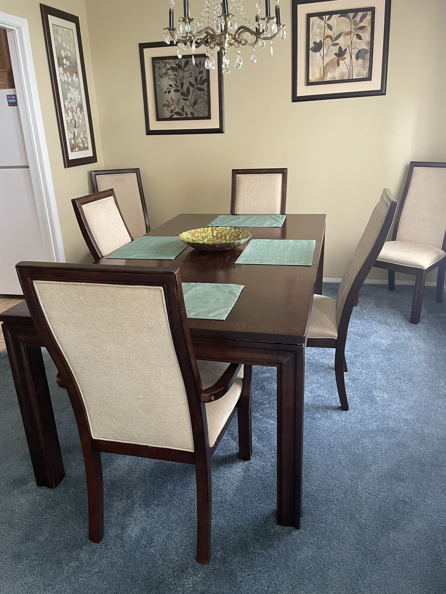 Dining Room Table With Six Chairs With Buffet