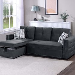 Brand New In Box Sectional Sleeper With Storage