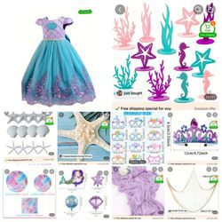 Mermaide Party Decor and Dress 