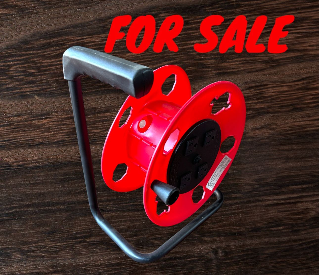 Heavy Duty Extension Wire Holder Reel- Holds Up To 125ft