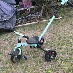 Nice Toddlers Three And One Tricycle With A Door Steering Handle Only $45 Firm