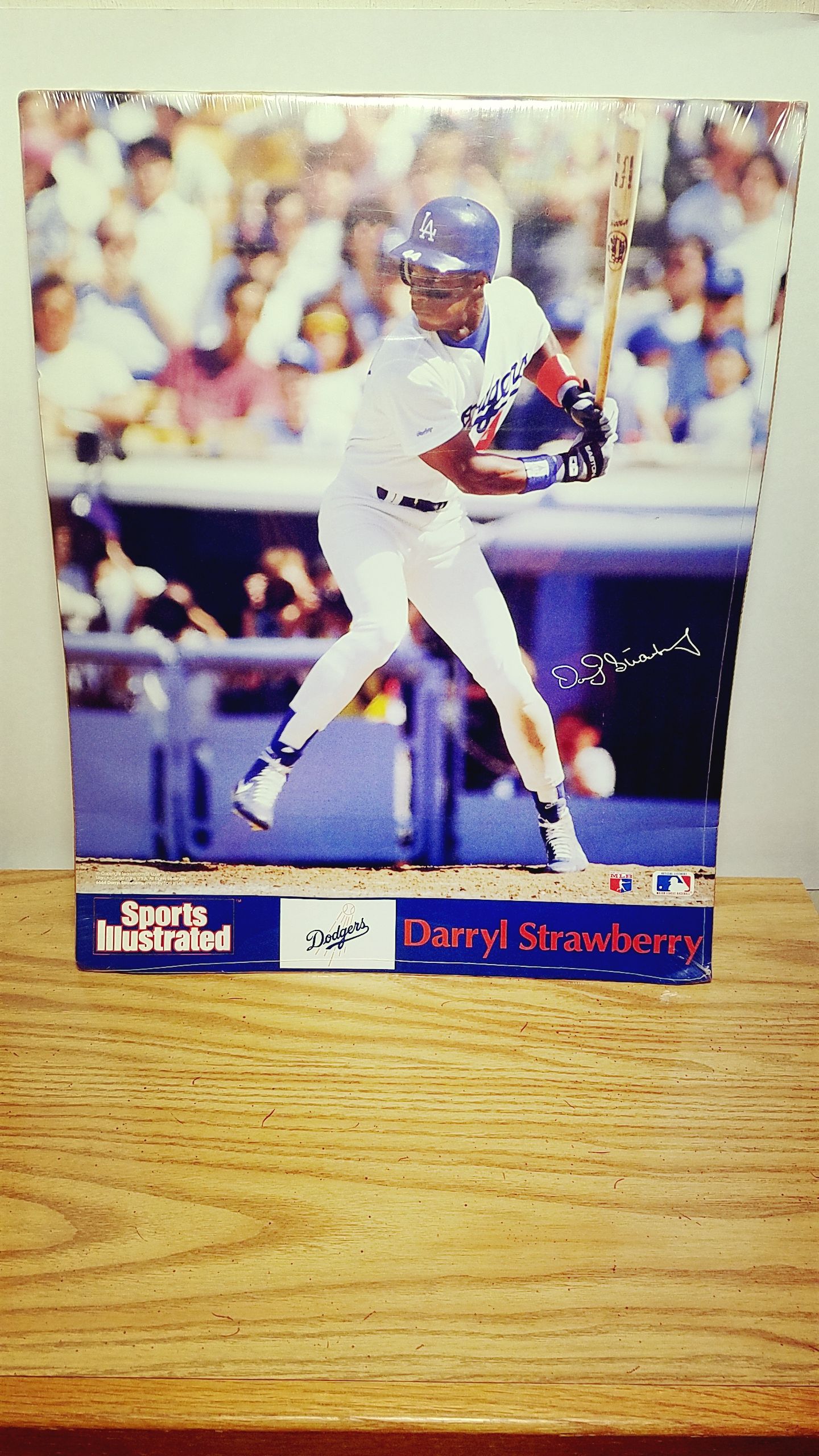 DARRYL STRAWBERRY LA DODGERS 1992 SPORTS ILLUSTRATED POSTER