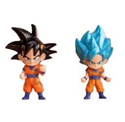 Burger King Dragonball Z Super Saiyan Blue Goku Kid Meal Toys #1 #2 New Sealed