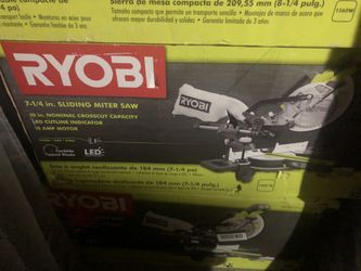 71/4 sliding miter saw Ryobi