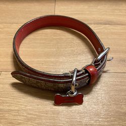 Coach ~ Signature Small Leather Dog Collar ~ Size Small ~ Open Box