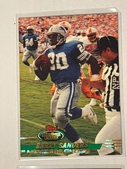 Barry Sanders 1995 Stadium Club Members Choice Insert Lions HOF