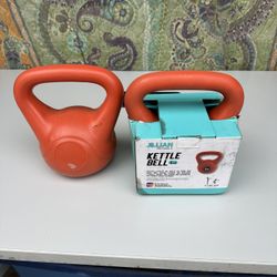 Pair Of 5 Pound Kettle Bells For Workouts, Women Or Men