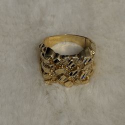 14k Gold Nugget Ring 6.6g Size 10 