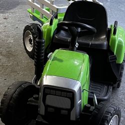 Kids Electric Ride-On Tractor w/ Trailer – Works Great