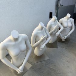 4 Mannequins In Good Condition