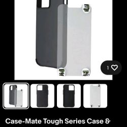 Case-Mate Tough Series Case & Screen Protector for iPhone 13 Mini Black