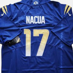 Rams #17 Nauca Blue Men Jersey - NWT - Fully Stitched 