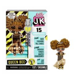 LOL Surprise JK Mini Queen Bee Fashion Doll with 15 Surprises