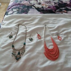 Necklace and earring set