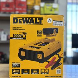 Dewalt 3-Way 1000-Watt Power Inverter Compatible with 20-Volt XR 5 AH Lithium-Ion Battery (Not Included) 