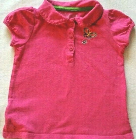 Arizona Jeans Co. Girls 24M Pink Short Sleeve Shirt