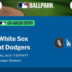 4 Tickets Dodgers