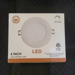 4"  Led Slim Panel Down light  Dimmable 