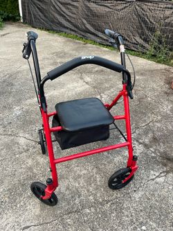 Red DRIVE walker