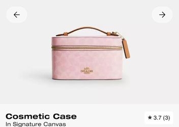 Coach Brand NWT Powder Pink Cosmetic Bag